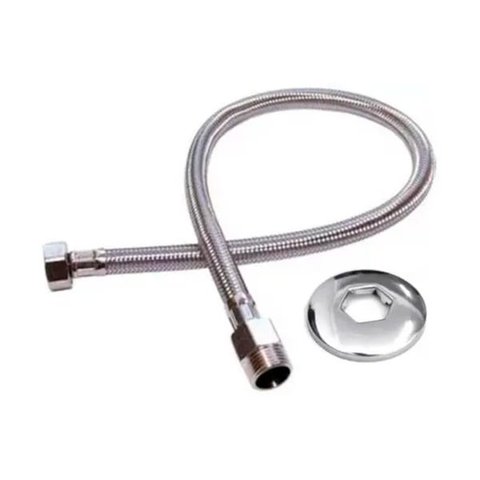 MANGUEIRA ENGATE FLEXÍVEL INOX 40 CM 1/2 MXF DN15 TIGRE
