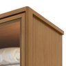 Guarda-roupa Casal Solaris 6 Portas com Vidro Fumê Amendoa Clean - 9