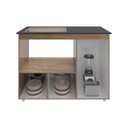 Ver imagem 4 de Balcão Armário Gabinete de Cozinha para Fogão Cooktop 4 Bocas e Forno 3 Portas Alana Mobília Decor S