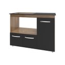 Ver imagem 5 de Balcão Armário Gabinete de Cozinha para Fogão Cooktop 4 Bocas e Forno 3 Portas Alana Mobília Decor S