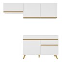 Ver imagem 5 de Conjunto Lavanderia Multiuso Armário e Balcão Multimóveis MP5019 Branco