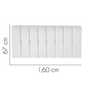 Ver imagem 2 de Painel Estofada Kiara 160cm Queen Size Box Quarto Suede Branco - Ahazzo Móveis