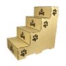 Escada De Pet Para Cachorro E Gato Com 60cm De Altura 4 Degraus Feita Em Madeira 100% MDF Natural - 1