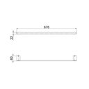 Ver imagem 2 de Porta Toalha Bastão Docolflat Grafite Escovado - Docol