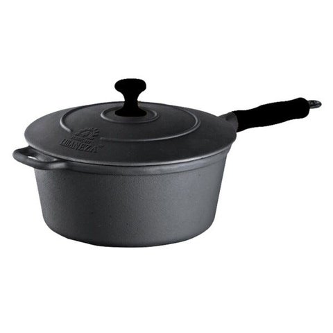 Caçarola Ferro Cabo Silicone Preto Tampa Ferro 5,2L 26cm