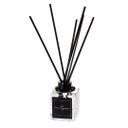 Ver imagem 1 de Difusor Varetas Vidro 100ml Enfeites Pretos - Fragrância: Mel e Limão (honey & Lemon)