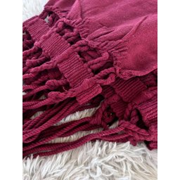Rede de Dormir Casal Balanço de Algodão Reforçada 3,80m X 1,50m Varias Cores:vinho - 3