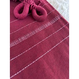 Rede de Dormir Casal Balanço de Algodão Reforçada 3,80m X 1,50m Varias Cores:vinho - 4