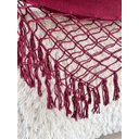 Ver imagem 5 de Rede de Dormir Casal Balanço de Algodão Reforçada 3,80m X 1,50m Varias Cores:vinho