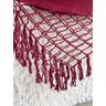 Rede de Dormir Casal Balanço de Algodão Reforçada 3,80m X 1,50m Varias Cores:vinho - 5