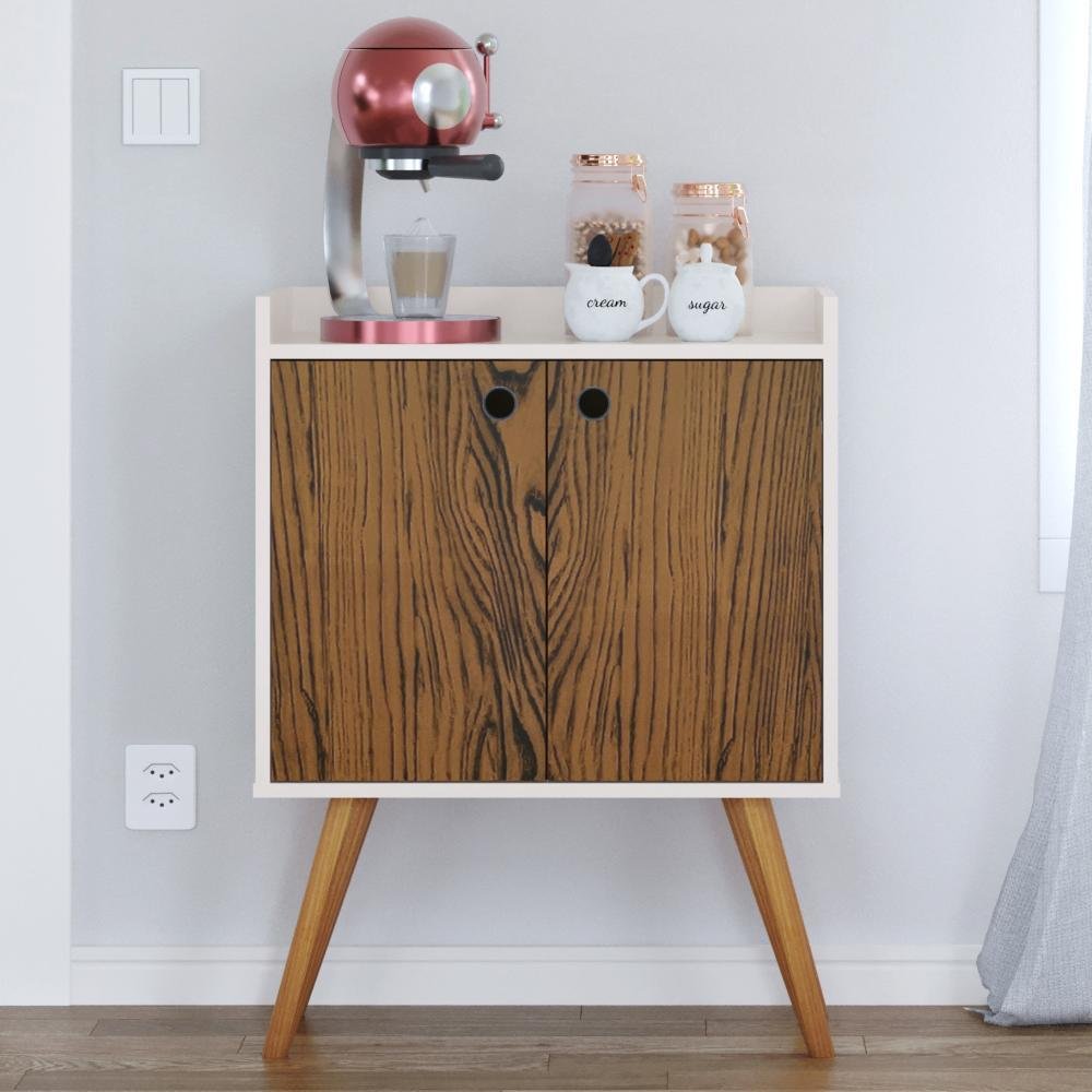 Aparador Buffet Retrô 2 Portas Alexa- Off White/Freijó - Rpm Móveis é boa?