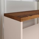 Ver imagem 3 de Sapateira Safira Organizadora Calçados Decoração Quarto Hall Entrada Banquinho - Off White/freijó