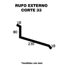 Ver imagem 3 de Rufo Externo C 33 2 Metros Galvanizada - 105 - Calhaforte