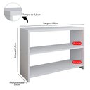 Ver imagem 5 de Sapateira Safira Organizadora Calçados Decoração Quarto Hall Entrada Banquinho - Branco - Rpm Móveis