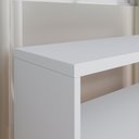 Ver imagem 3 de Sapateira Safira Organizadora Calçados Decoração Quarto Hall Entrada Banquinho - Branco - Rpm Móveis