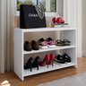 Sapateira Safira Organizadora Calçados Decoração Quarto Hall Entrada Banquinho - Branco - Rpm Móveis - 2