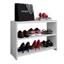 Ver imagem 1 de Sapateira Safira Organizadora Calçados Decoração Quarto Hall Entrada Banquinho - Branco - Rpm Móveis
