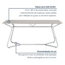 Ver imagem 7 de Mesa de Jantar Retangular 180x75,5cm Vareta Branco/Cromada