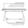 Mesa de Jantar Retangular 180x75,5cm Vareta - 6