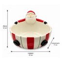 Ver imagem 3 de Bowl Natalino em Porcelana Papai Noel para Doces e Petiscos a: 12cm L: 15cm C: 17cm