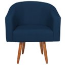 Ver imagem 6 de Kit 02 Poltronas Decorativas Sala de Estar Recepção Luiza Pés Palito Suede - Doce Sonho Móveis KIT 2