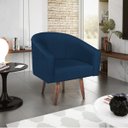 Ver imagem 2 de Kit 02 Poltronas Decorativas Sala de Estar Recepção Luiza Pés Palito Suede - Doce Sonho Móveis KIT 2