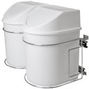 Ver imagem 1 de Lixeira de Embutir Deslizante Dupla 12l P/ Cozinha 7242 Inox