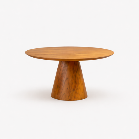 Conjunto Sala de Jantar 4 Lugares Marrocos Madeira Maciça Mesa Conne e Cadeiras Linho Creme