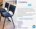 Ver imagem 6 de Kit com 8 Cadeiras Iso para Escola Escritório Comércio Preta Base Branca