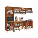 Ver imagem 3 de Cozinha Compacta Aurora com Balcão 120cm com Tampo e Balcão 70cm Cinamomo Grafite Aramóveis