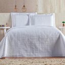 Ver imagem 1 de Cobre Leito 3 Peças Queen Percal 180 Fios Plata Branco