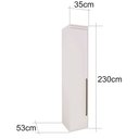 Ver imagem 4 de Guarda Roupa Modular 1 Porta com Prateleiras MDF 45 cm Lotus Belmax:Branco