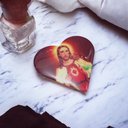 Ver imagem 2 de Adesivo Sagrado Coração de Jesus para Carro