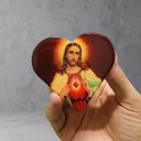 Ver imagem 4 de Adesivo Sagrado Coração de Jesus para Carro