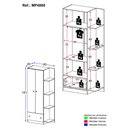Ver imagem 4 de Guarda-Roupa Infantil com 2 Portas e 1 Gaveta 80cm Confete Multimóveis MP4868 Branco