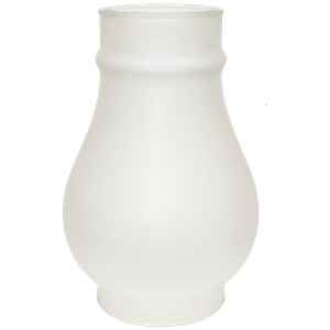 Cúpula Manga Tupan Vidro para Lampião e Decoração Retrô:fosco/liso