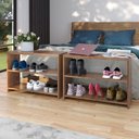 Ver imagem 1 de Conjunto com 2 Sapateiras Recamier Safira - Freijó- Rpm Móveis