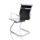 Ver imagem 4 de Cadeira Escritório Secretária Pés Fixos Esteirinha Executiva Branca