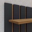 Ver imagem 2 de Painel Para TV 42 43 48 50 55 60 Polegadas Prateleira Classic Sala Estar Preto /Nature 