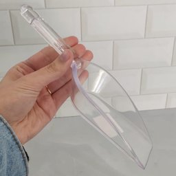 Kit 3 Colher Medidora Plástico Pás Dosadoras para Grãos Cereais Ração Cozinha Multiuso Transparente - 5