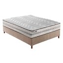 Ver imagem 1 de Cama Box Casal: Colchão Espuma D33 Paropas Pasquale Plus + Base CRC Rústico Clean(138x188)