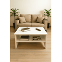 Ver imagem 1 de Mesa de Centro Retangular Mdf Branco