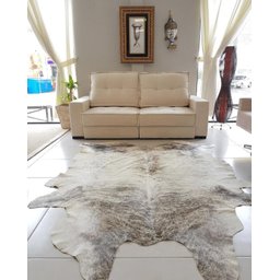 Tapete de Couro Vaca Grande Pelo Legitimo Premium Exótico - 5
