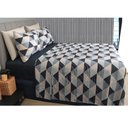 Ver imagem 1 de Jogo de Cama Duplo Queen 4 Peças 140 Fios 250x240cm Nico Realce Premium - Sultan