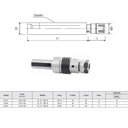 Ver imagem 4 de Porta Pinça Haste Paralela com Compensação Axial Modelo Cil. 25 - Ter-20 - Ø25 X 60