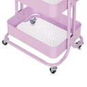 Ver imagem 4 de Carrinho Organizador Multiuso Anm6077 Anima Office 3 Cestos Fixos em Aço Lavanda