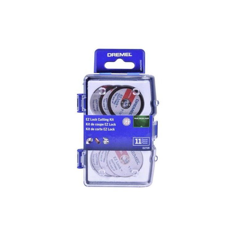 Kit Ezlock Mini Retifica Discos De Corte Dremel 11pcs