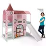 Cama com Escorregador com Dossel 1 Torre Doce Casinha com Colchão - 4