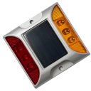 Ver imagem 1 de Tacha Sinalizador Solar Viario Olho de Gato Sinalizaçao Estrada Rua Rodovia Obra Transito Sinal Pavi