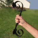 Ver imagem 5 de Puxador Verniz Rústico "S" Para Portas de Fazendas e Sítios Libertas Rosas Artesanato Puxador de Por
